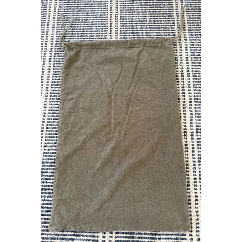 Vintage Army Issue Military Surplus Field Barracks Bag Drawstring Khaki Green